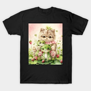 Cat Strawberry Lullaby T-Shirt